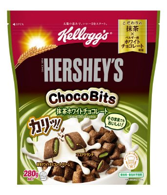 ハーシーチョコビッツ　抹茶ホワイトチョコレート