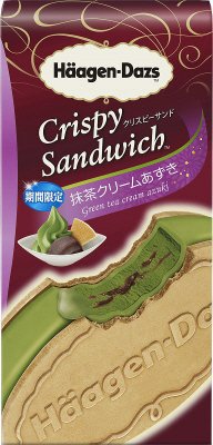クリスピーサンド　抹茶クリームあずき