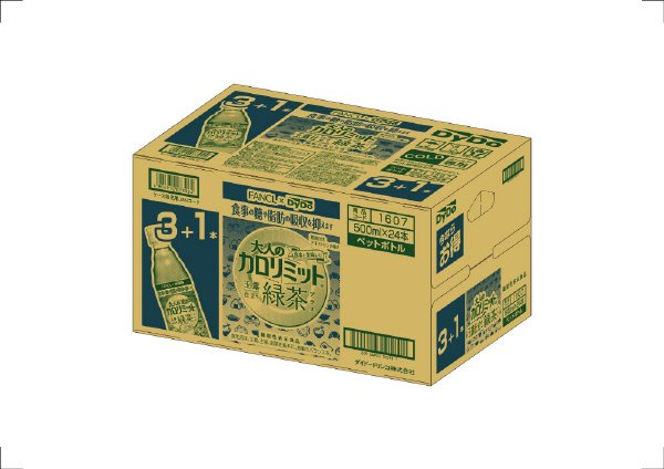 大人のカロリミット　玉露仕立て緑茶プラス［3+1本］500