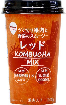 ざく切り果肉と野菜のスムージーレッド