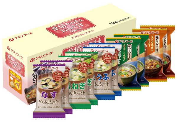 愛情そのままおみそ汁５種セット１０食