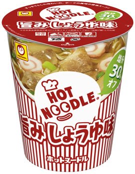 ホットヌードル　塩分オフ　旨みしょうゆ味