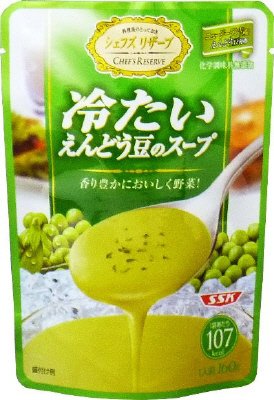 冷たいえんどう豆のスープ