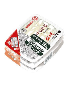 北海道産ゆめぴりか3食パック