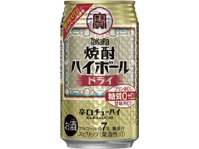 タカラ「焼酎ハイボール」＜ドライ＞３５０ＭＬ糖質ゼロ強化＆キャンペーン訴求缶