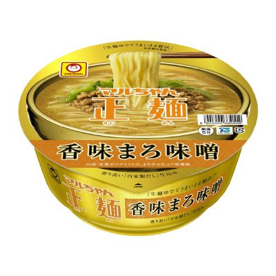 マルちゃん正麺　カップ　香味まろ味噌（ケース）