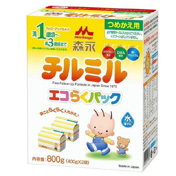 森永チルミル　エコらくパック　つめかえ用