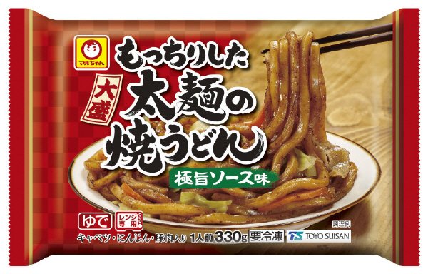 もっちりした太麺の焼うどん　極旨ソース味