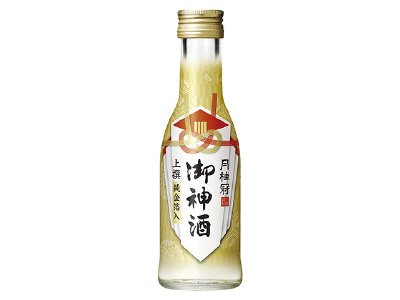 上撰御神酒純金箔入１８０ｍＬ壜詰
