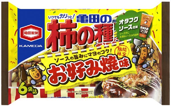 亀田の柿の種お好み焼味６袋詰