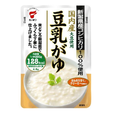 新潟県産 コシヒカリ100%使用 豆乳がゆ