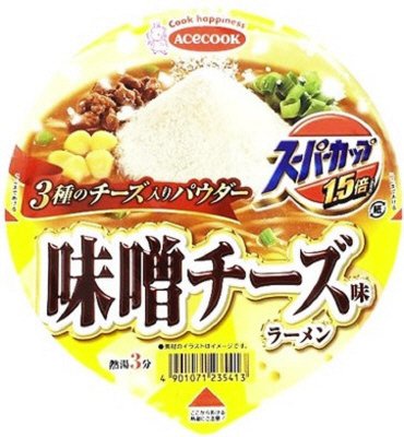 スーパーカップ１．５倍　３種のチーズ入り　味噌チーズ味ラーメン