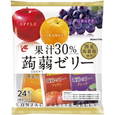 果汁３０％蒟蒻ゼリー　白ラベル