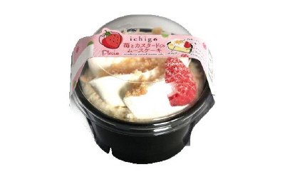 苺とカスタードのムースケーキ