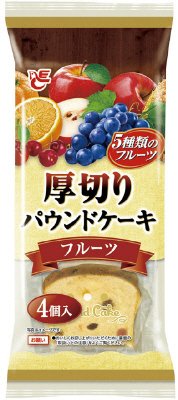 厚切りパウンドケーキ　フルーツ