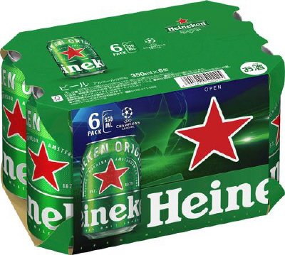 ハイネケン　UEFA　チャンピオンズリーグ６缶パック（予約受注品）