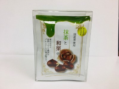 抹茶と和栗のラテ