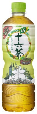 「アサヒ　十六茶」　ムーミンデザインラベル