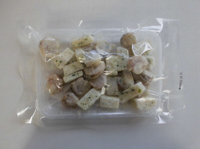いかとほたての炭火焼風ねぎ塩味