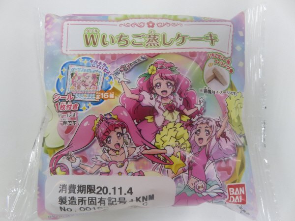 プリキュア　Ｗいちご蒸しケーキ