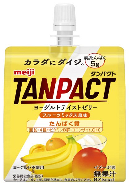 明治TANPACTﾖｰｸﾞﾙﾄﾃｲｽﾄｾﾞﾘｰﾌﾙｰﾂﾐｯｸｽ風味