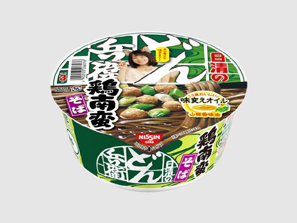 日清のどん兵衛　鶏南蛮そば　味変えオイル付