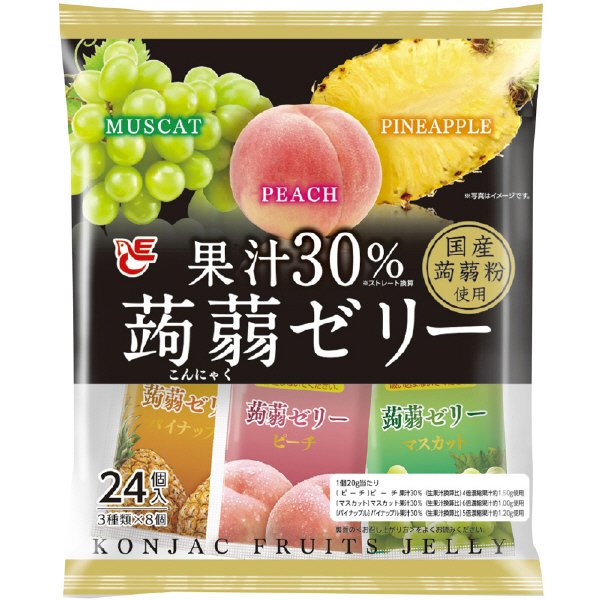 果汁３０％蒟蒻ゼリー　黒ラベル