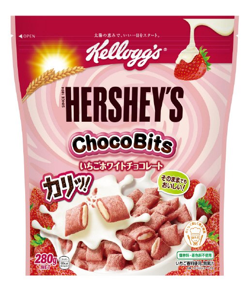 ハーシーチョコビッツ　いちごホワイトチョコレート