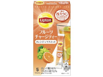 リプトン　フルーツチャージティー　スティック　オレンジ＆マスカット5本