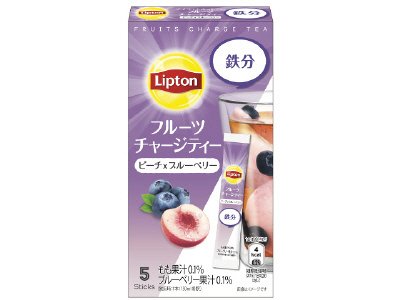 リプトン　フルーツチャージティー　スティック　ﾋﾟｰﾁ＆ブルーベリー5本