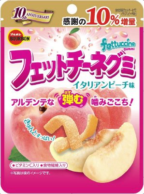 フェットチーネグミイタリアンピーチ味（１０％増量）