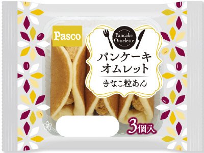 パンケーキオムレット　きなこ粒あん