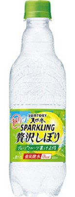 サントリー天然水スパークリング　贅沢しぼり　グレープフルーツ５００ｍｌペット