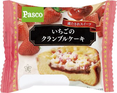 いちごのクランブルケーキ