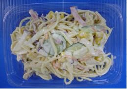 ハムと５種野菜のスパゲティサラダ
