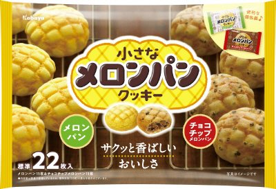 小さなメロンパンクッキー　メロンパン＆チョコチップメロンパン