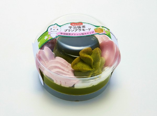 宇治抹茶プリンアラモード