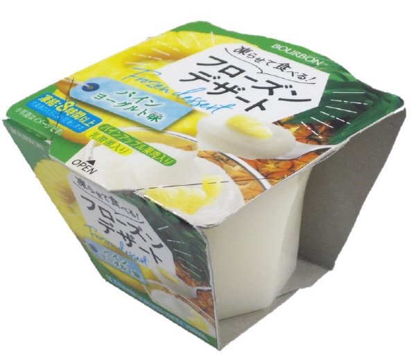凍らせて食べるフローズンデザートパインヨーグルト味
