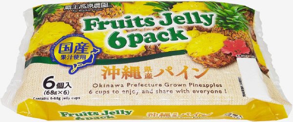 フルーツゼリー6パック　沖縄県産パイン