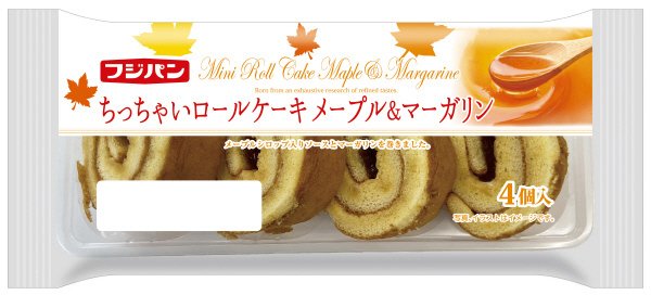 ちっちゃいロールケーキ　メープル＆マーガリン
