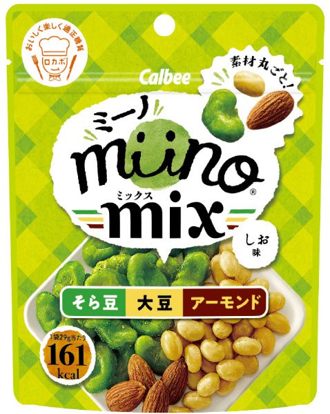 ｍｉｉｎｏＭＩＸそら豆・大豆・アーモンドしお味