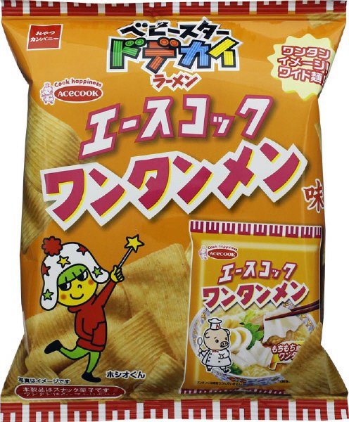 ベビースタードデカイラーメンエースコックワンタンメン味