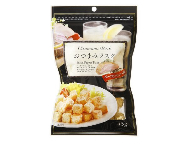 おつまみラスク　ベーコンペッパー味
