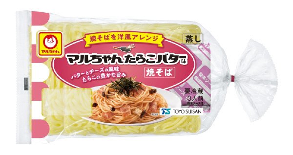 マルちゃん焼そば　たらこバター味　３人前