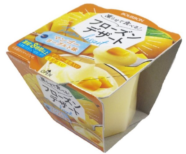 凍らせて食べるフローズンデザートマンゴーヨーグルト味