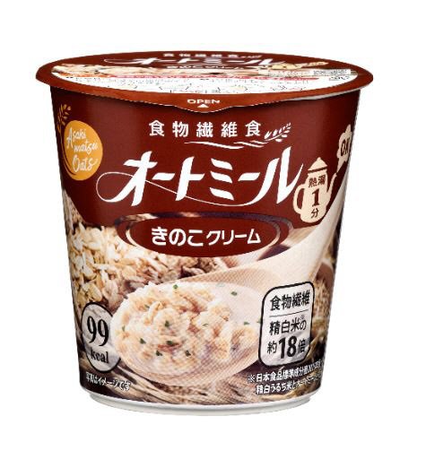 オートミール　きのこクリーム