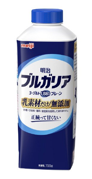 明治ﾌﾞﾙｶﾞﾘｱﾖｰｸﾞﾙﾄLB81ﾌﾟﾚｰﾝ 乳素材だけ/無添加