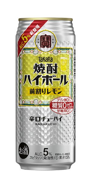 タカラ「焼酎ハイボール」５°＜前割りレモン＞５００ＭＬ・ケース