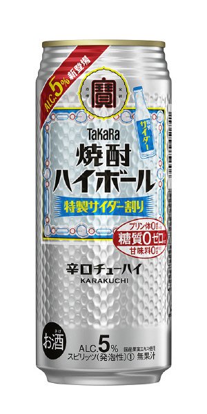 タカラ「焼酎ハイボール」５°＜特撰サイダー割り＞５００ＭＬ・ケース