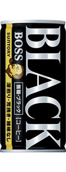 サントリーコーヒー　ボス　無糖ブラック　１８５ｇ缶
